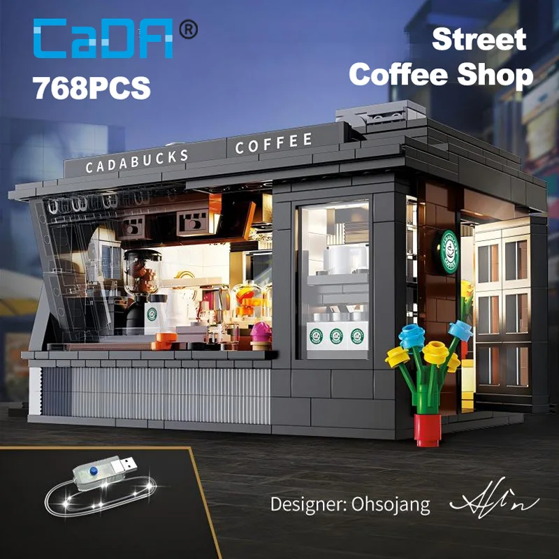 Kids Toys Store - City 768Pcs Coffee Shop House With