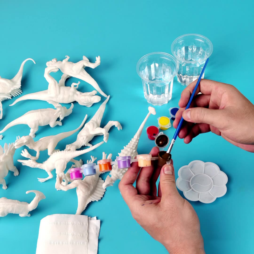 6pcs/8pcs, DIY Coloring Dinosa - Dinosaur Figurine Set review and price
