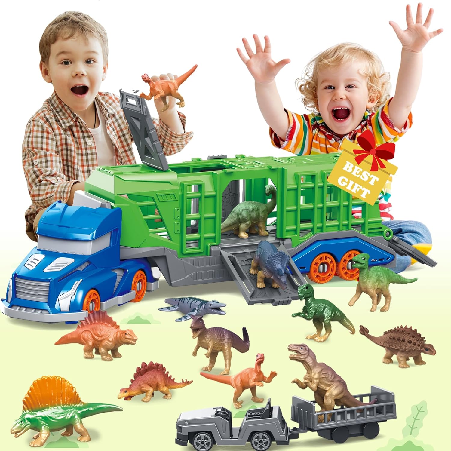 Dinosaur Animal Transport Vehi - Dinosaur Figurine Set review and price