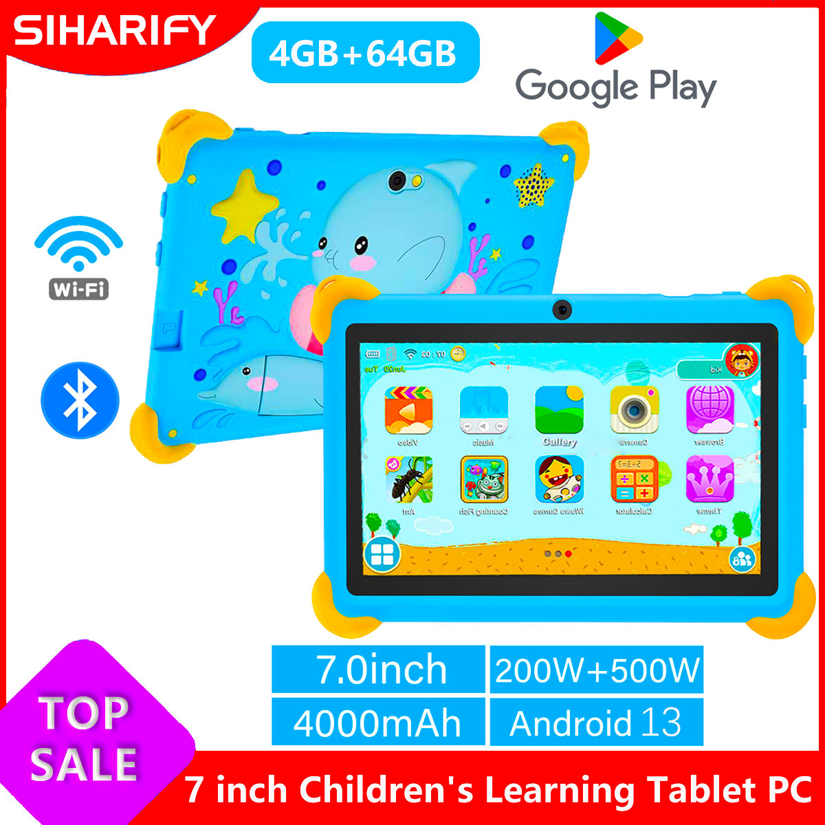7 Inch 5G Kids' Tablets Androi - Learning Tablet Kids review and price