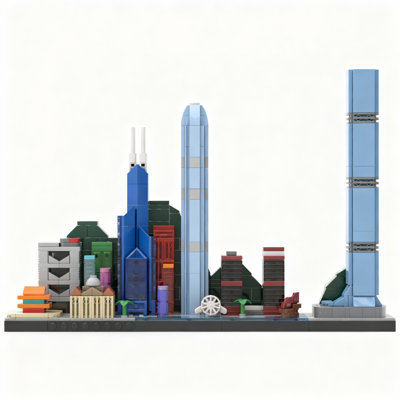 667pcs MOC Hong Kong Skyline M - Kids Toys Hong Kong review and price
