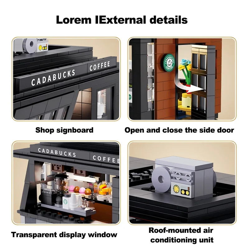 City 768Pcs Coffee Shop House  - Kids Toys Store review and price