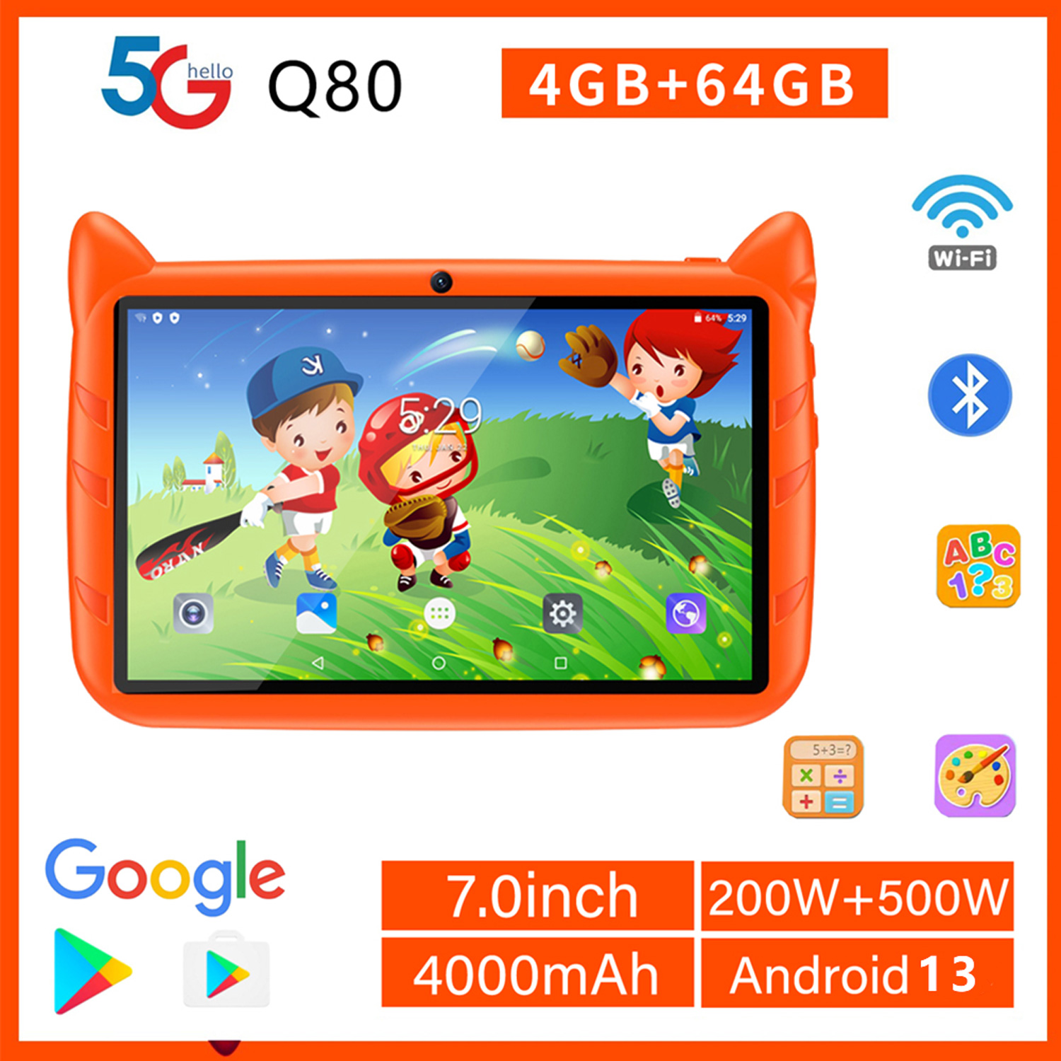 New 5G WiFi Kids Tablet 7 Inch - Learning Tablet Kids review and price