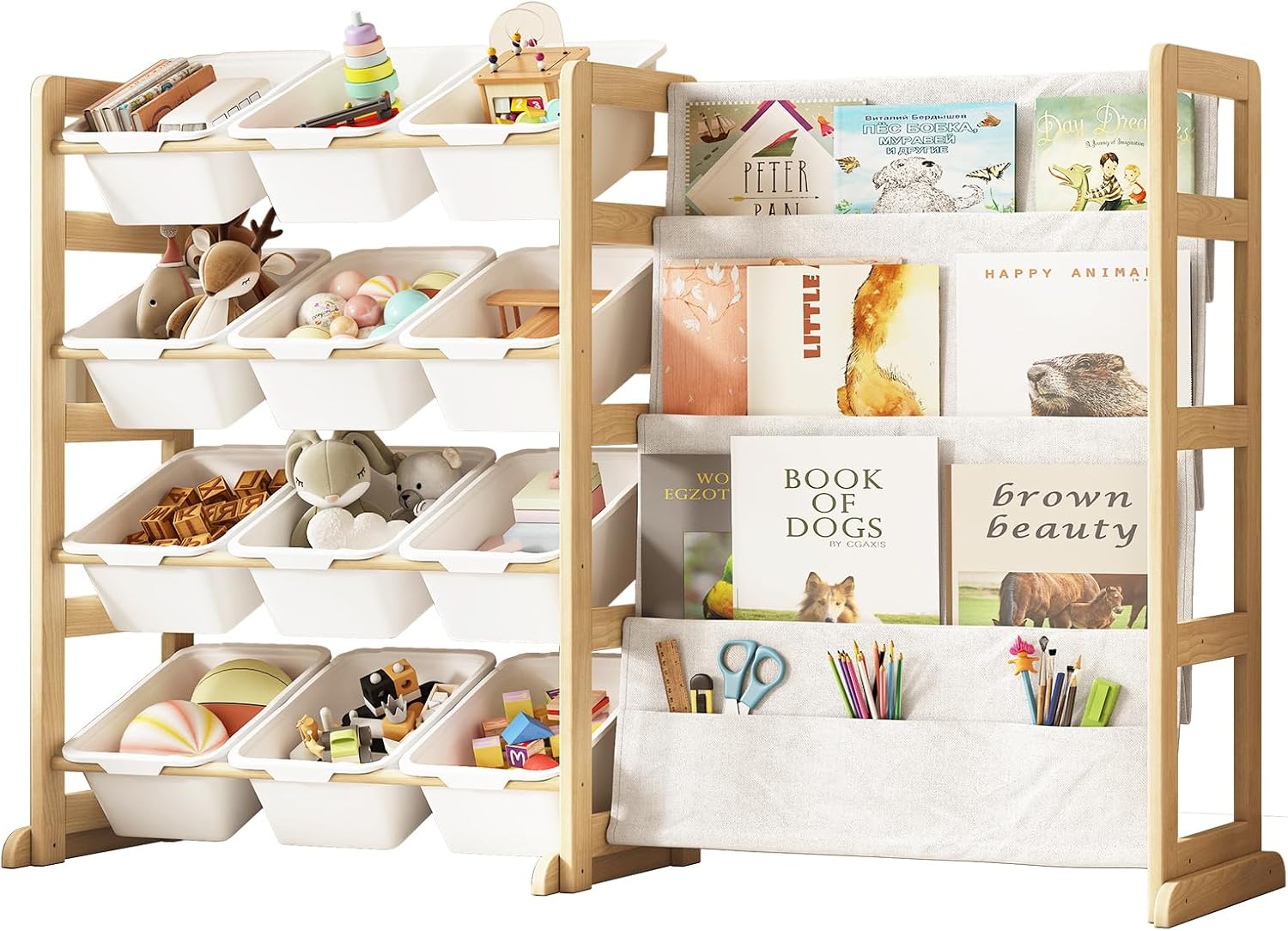 Solid Pine Wood Kids Toy Stora - Kids Toys Store review and price